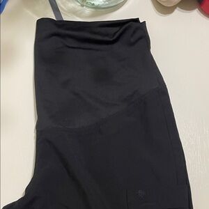 Medcouture + One scrubs, pregnancy scrubs with belly band.